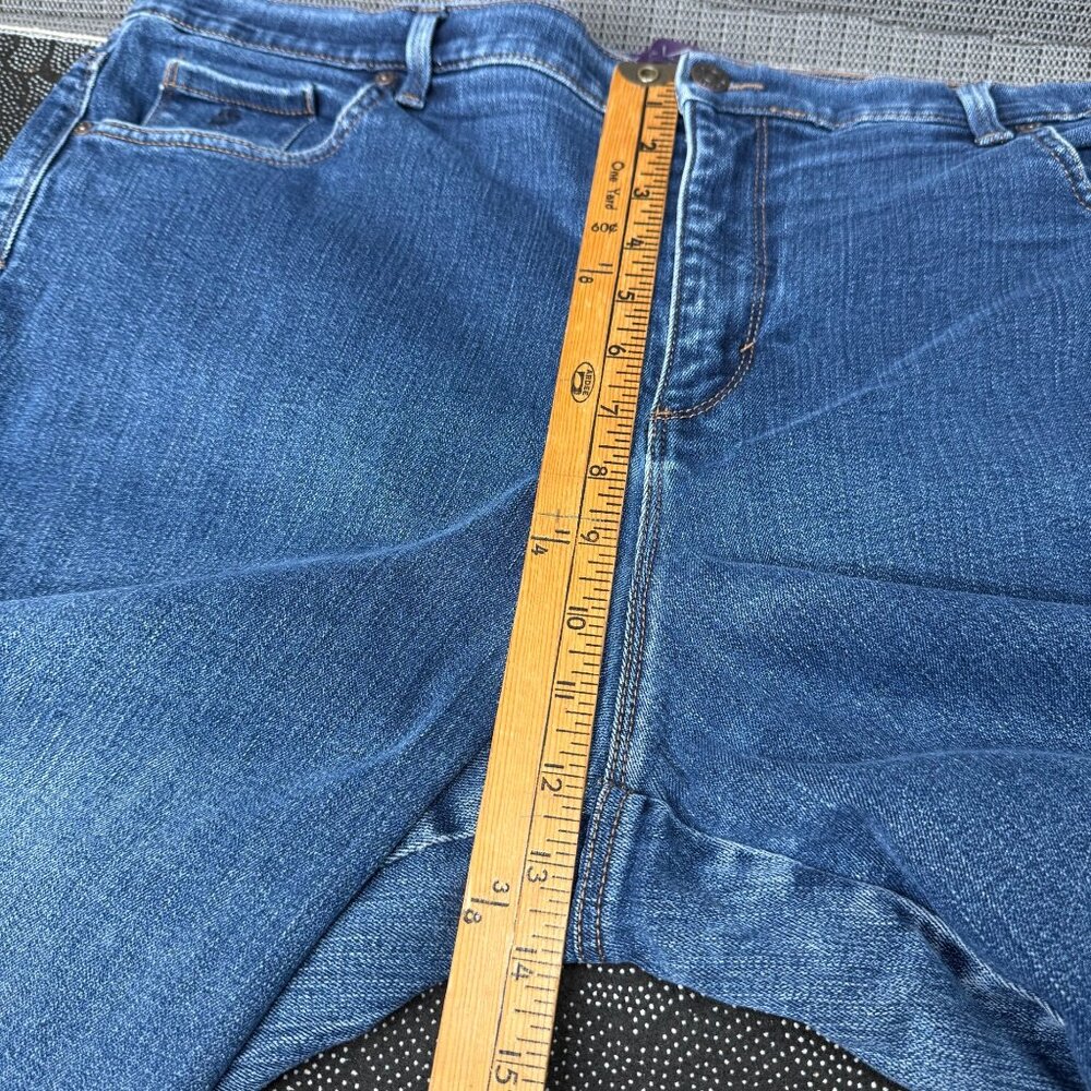 Gloria Vanderbilt 18W Amanda Classic Tapered Leg Jeans Stretch Denim Medium Wash - Picture 6 of 9